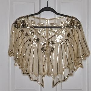 20s style shawl cape